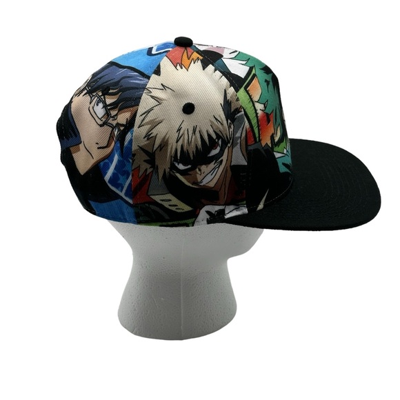 Bioworld My Hero Academia Characters Big Face All Over Print SnapBack Hat - Picture 4 of 7
